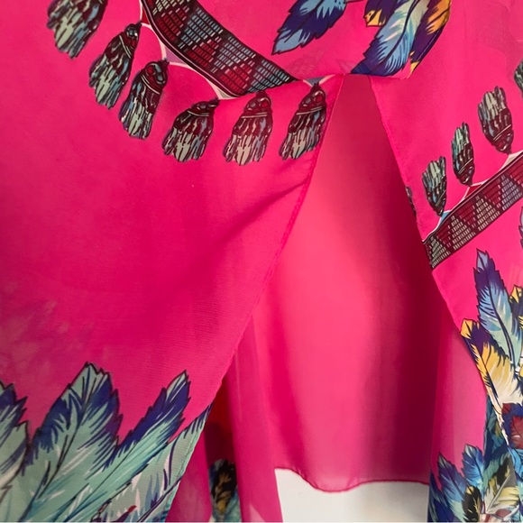 ESLEY Pink Kimono Beach Coverup - Picture 11 of 16